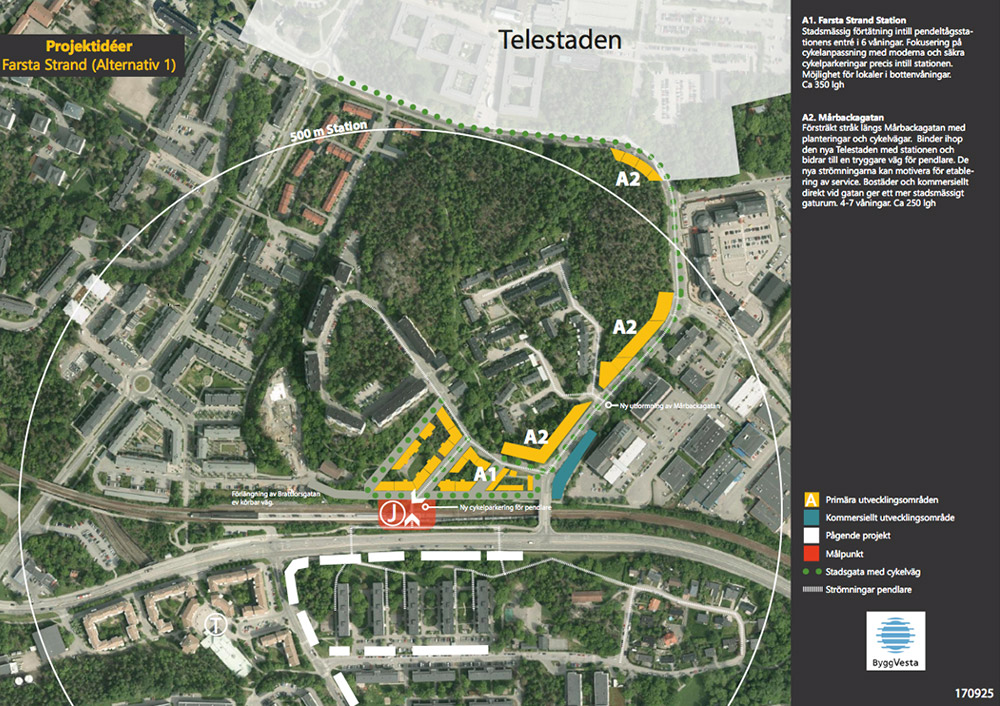En karta över ett byggarbetsområde